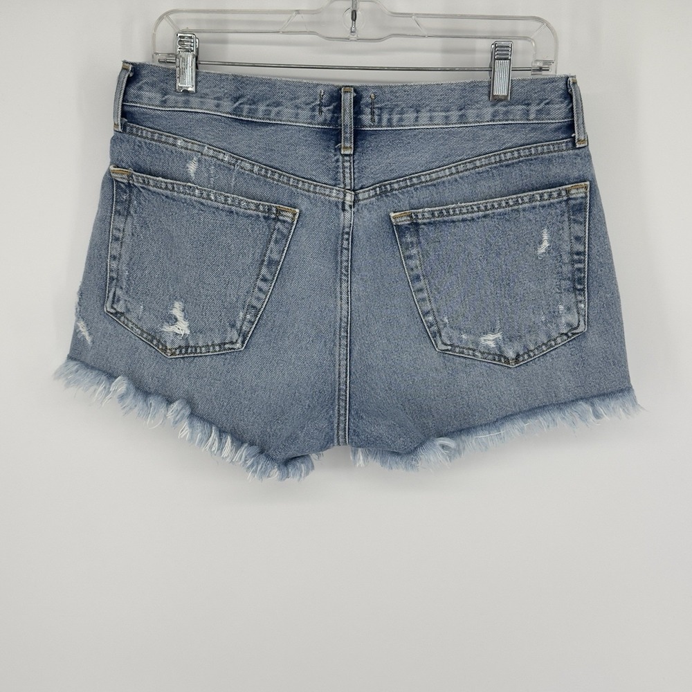 Agolde Parker Vintage Cut Off Shorts Swappeet Distressed High Rise 29 Rigid Boho - Picture 3 of 12
